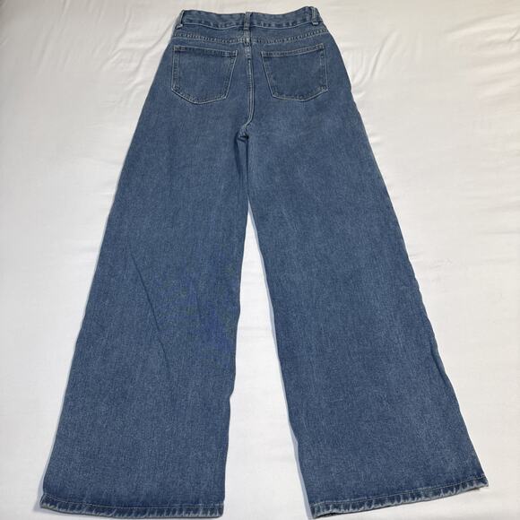 Micas Los Angeles High Rise Wide Leg Womens Jeans Size 28 X 30 Small Long NWT - Picture 11 of 13